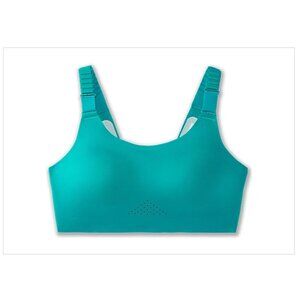 Brooks Women's Dare Scoopback Run Sports Bra 2.0 Nile Green/Mint Size 40 DD E